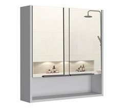 Botiquin Jaspe en Melamina, con espejos 60