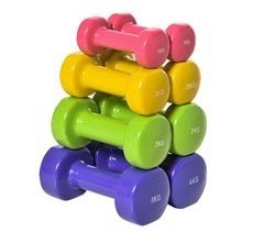 Juego de Mancuernas Acero, PU HOMCOM, deportes y ocio - pesas
