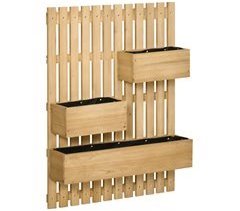 Jardinera de Pared Madera de Abeto Outsunny