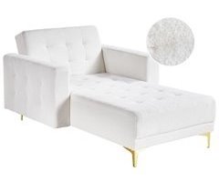 Beliani Chaise longue Bouclé ABERDEEN