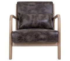 Butaca de madera tapizada