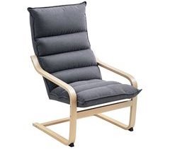 Sillón de Salón Terciopelo, Laminado de Abedul HOMCOM