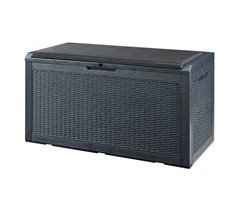 Arcón de 380 L para exteriores Atella con cojín [casa.pro]