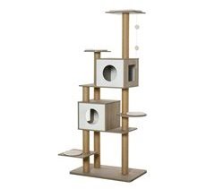 Árbol Rascador para Gatos MDF, Yute PawHut