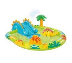 Centro de juegos de dinosaurios tobogán y ducha INTEX