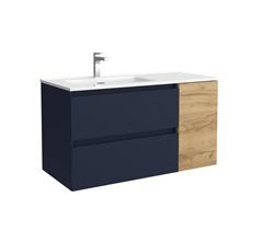Mueble de baño Bequia + Lavabo Oslo + Coqueta 1 puerta Derecha 90