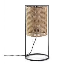 Lámpara de mesa Sumi de ratán natural