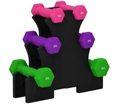 Juego de Mancuernas Metal, Plástico SPORTNOW