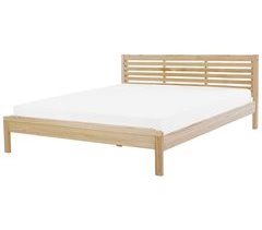 Beliani Cama Madera de caucho CARNAC