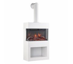 KAMINIO Eléctrica Chimenea HENRI con Tubo de Chimenea