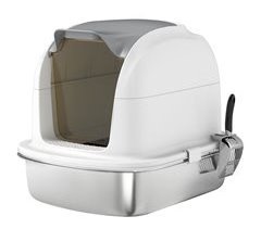 Arenero para Gatos Acero Inoxidable, ABS PawHut