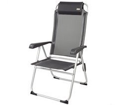 Silla plegable camping multiposición c/cojín Aktive