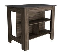 Mesa Auxiliar de cocina Cala en melamina con 3 estantes