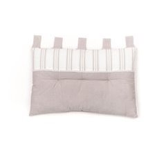 Cojín cabezal con apliques, 100% algodón