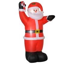 Papá Noel Hinchable Tela Poliéster HOMCOM, hogar - decoración
