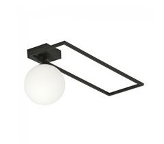 Plafón de techo Merli II Cristal - Metal Moderno
