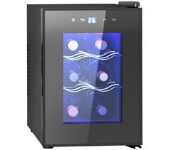 Nevera Vinos Metal, Vidrio Templado HOMCOM, hogar - cocina