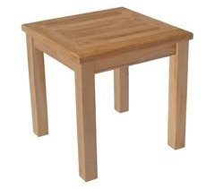 Mesa auxiliar cuadrada de teca JAVA