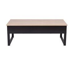 Mesa de centro elevable ALDA color madera y negro