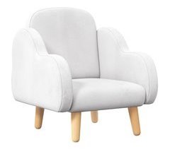 Sillón Infantil Tablero Multicapa, Espuma, Terciopelo, PP ZONEKIZ