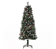 Árbol de Navidad Acero, Plástico HOMCOM, hogar - decoración
