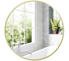 Espejo de Baño Aleación de Aluminio, Vidrio HOMCOM 60x3