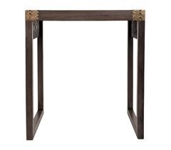 Mesa de madera y metal