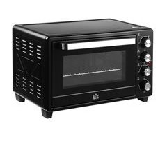 Horno Eléctrico Metal, Acero Inoxidable y Vidrio Templado HOMCOM
