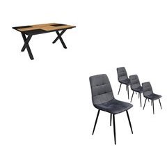 Mesa Fija, Sillas 167x90