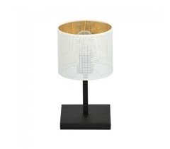 Lámpara de mesa Rivera Metal - Tela  Moderno