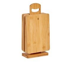 Set 6 tablas bambu con soporte