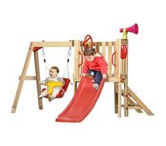 Columpio Tobogán Infantil Madera de Abeto