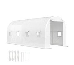 Invernadero de Túnel PE, Metal Outsunny