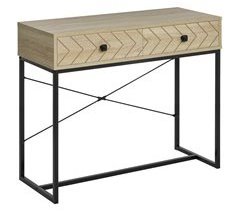 Mesa de Consola MDF, Melamina de Madera, Metal HOMCOM 90
