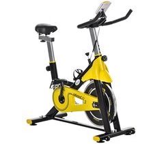 Bicicleta Estática Acero, ABS HOMCOM, deportes y ocio - fitness
