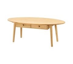 Mesa de centro Harboøre con 2 cajones bambú