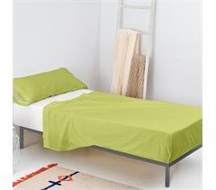 Basic Juego de sábana Verde