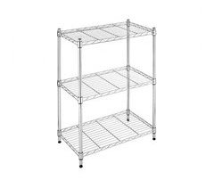 Estantería Metálica con 3 Baldas Ajustables Thinia Home