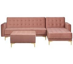Beliani Sofá modular Terciopelo ABERDEEN
