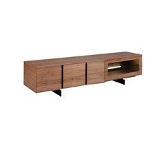 ANGEL CERDA Mueble TV nogal con iluminación interior