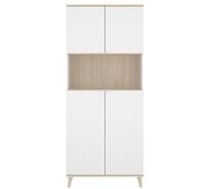 Aparador Wok  puertas con compartimento abierto