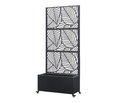 Tabique Surnskoki con jardinera acero [casa.pro]