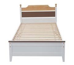 Cama individual de madera de pino y mdf