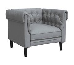 Sillón Chesterfield de tela