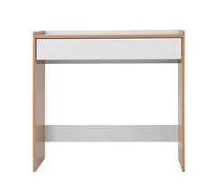 Escritorio KERO color roble y blanco