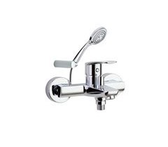 Conjunto Grifo Baño-Ducha Monomando con Sistema C2 de Ahorro