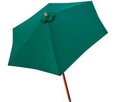 Parasol hexagonal  Aktive Garden d300 cm color verde mástil madera