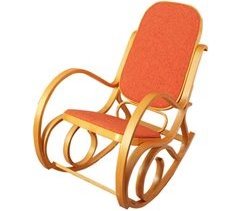 Silla mecedora rocking chair aspecto retro madera