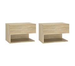 Juego de mesitas de noche de pared - Mesillas 46