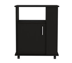 TUHOME Gabinete Inferior para Microondas Clayton Kit, Negro